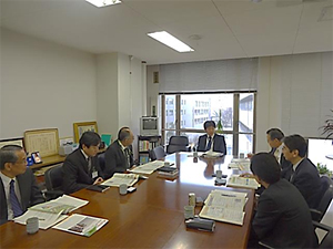災害対策委員会と千葉県との懇談会（14年3月）
