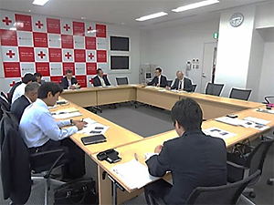 日本赤十字社千葉県支部との懇談会（13年11月）